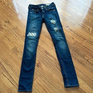 Rag&Bone skinny jeans with metallic accents
